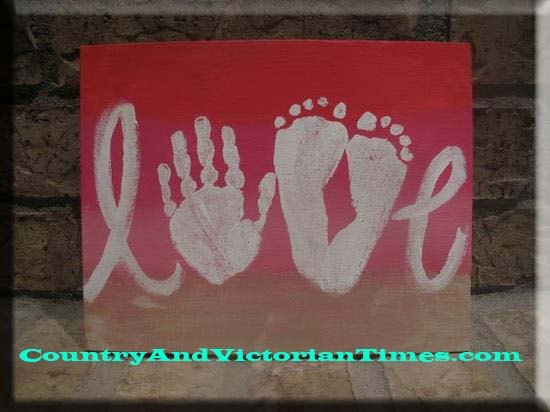 mom mother mothers day card footprint handprints craft art gift love