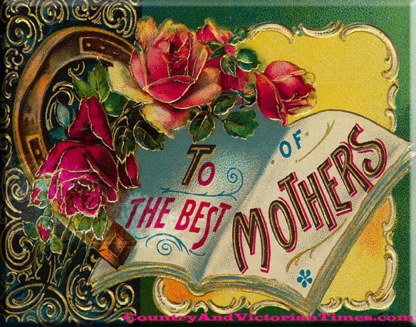 mother mother's day card victorian victoriana wish wishes well