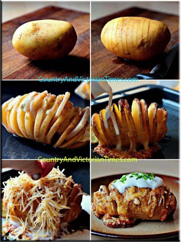 potato slice cook cheese easy bake onion